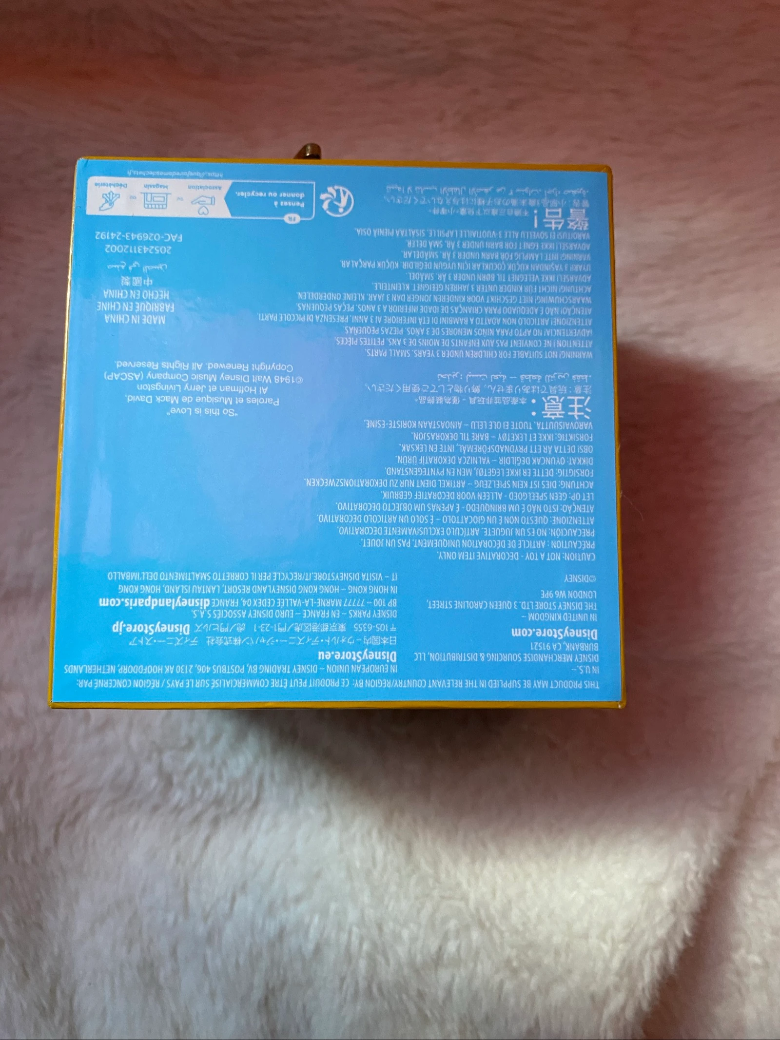 Caja de joyas musical Cenicienta Disneyland Paris – photo 2